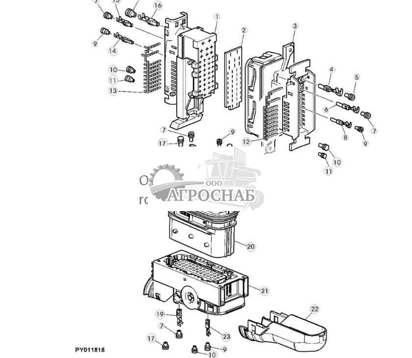 РАЗЪЕМ (42- ИЛИ 62-КОНТАКТНЫЙ) 